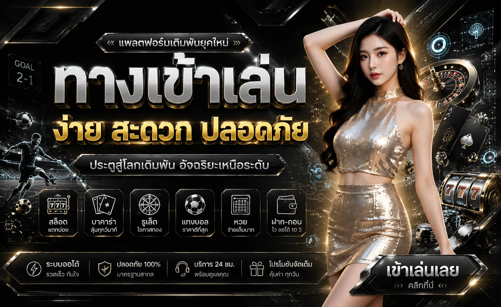 รวมเกมสล็อตและคาสิโนสดยอดนิยมบน GALAXY289